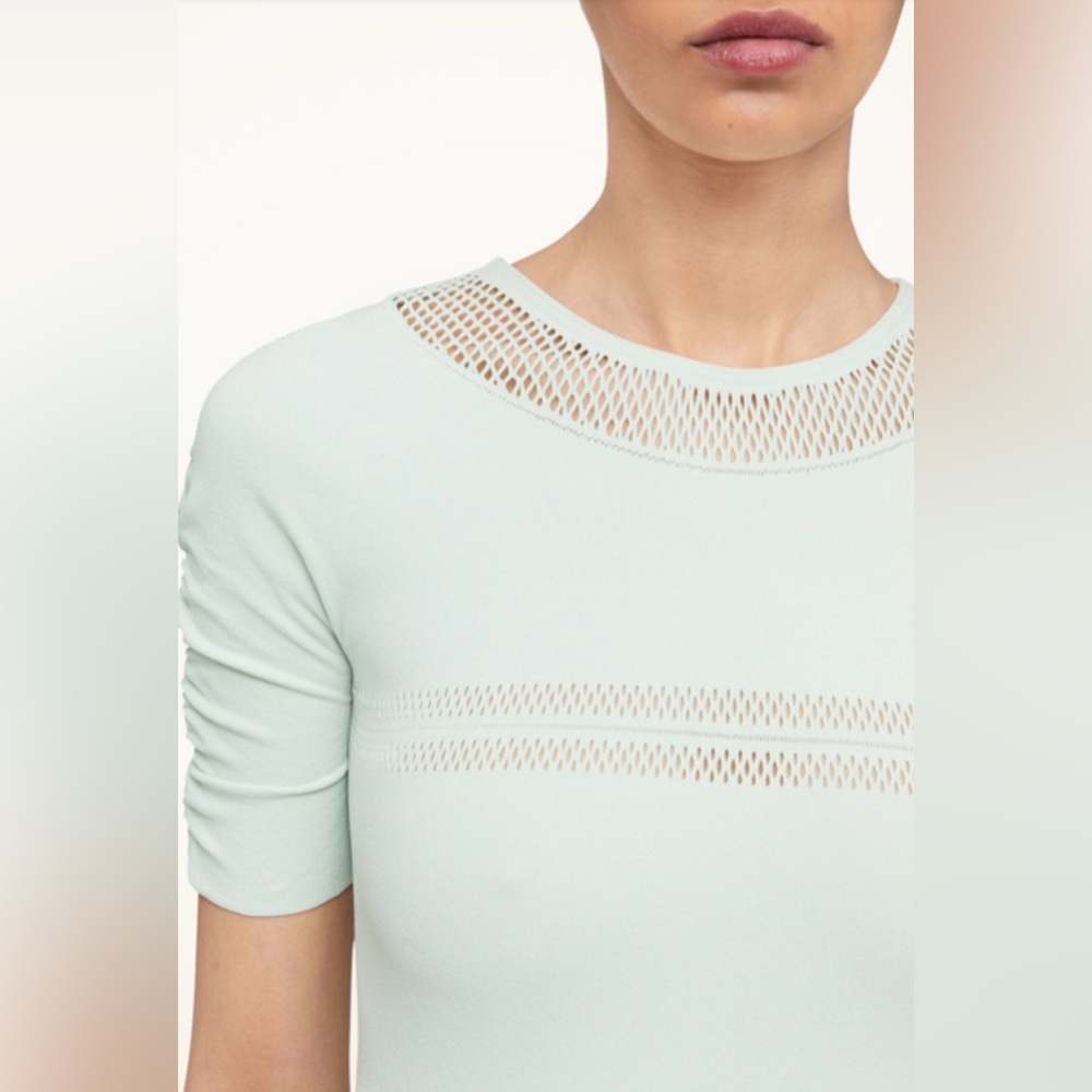 Wolford NWT Net Line Bodysuit - Aqua size XS - Picture 4 of 8